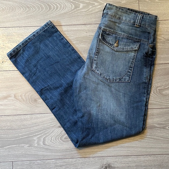 Vintage Y2K Diesel Faded Exterior Pocket Bootcut Jeans - Picture 1 of 9